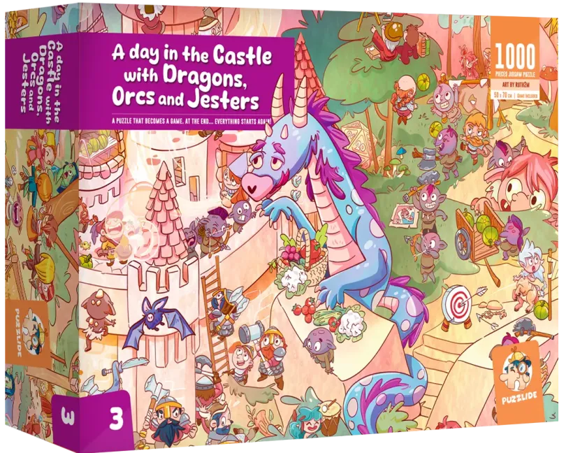 A Day In The Castle With Dragons Orcs Jesters Puzzle
