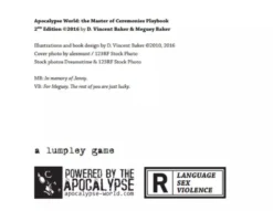 Apocalypse World RPG 2nd Edition