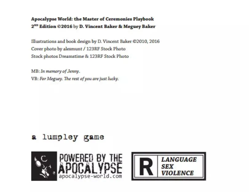 Apocalypse World RPG 2nd Edition
