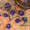 A Role Playing Dice Set - Blue And Glitter
