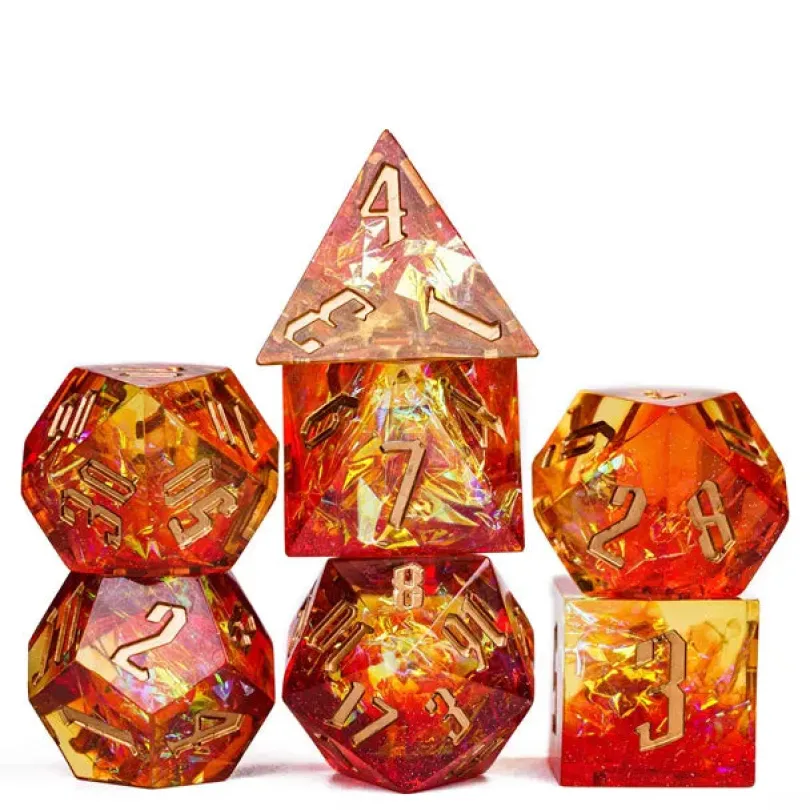 A Role Playing Dice Set - Flame Dice