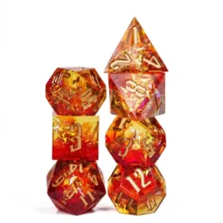 A Role Playing Dice Set - Flame Dice