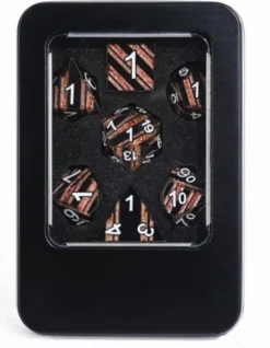 A Role Playing Dice Set Metallic Honeycomb