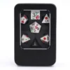 A Role Playing Dice Set Metallic - Red Rose