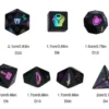 A Role Playing Dice Set - Obsidian Gemstone Dice