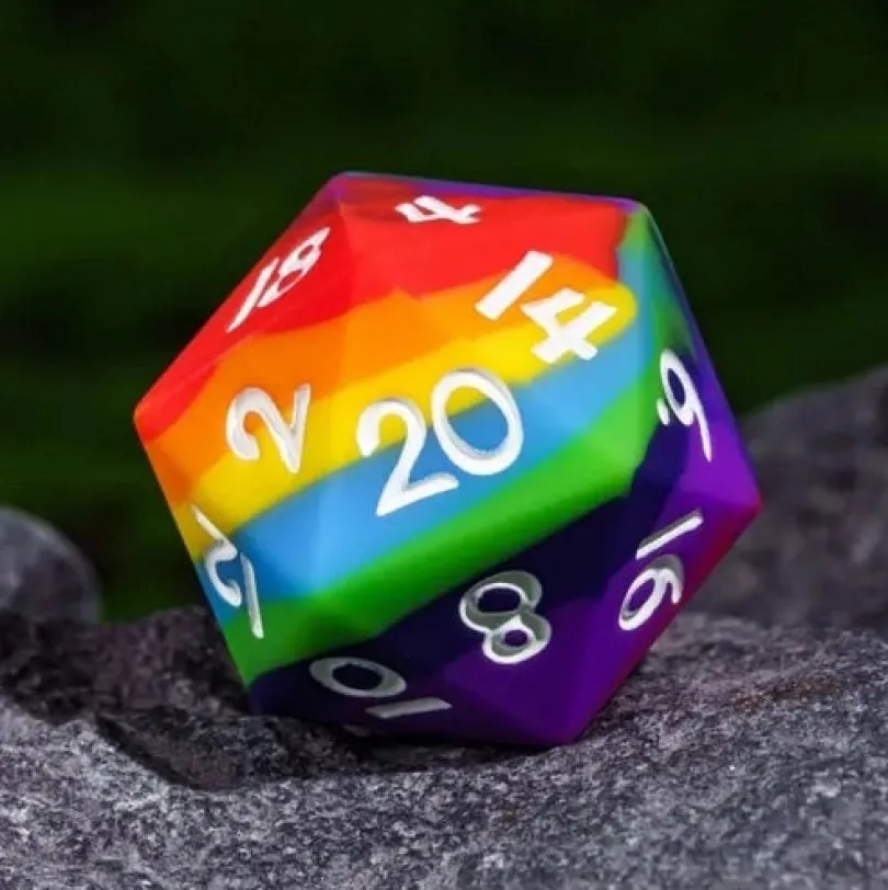 A Role Playing Dice Set: Rainbow (Silikon)