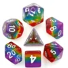 A Role Playing Dice Set: Rainbow