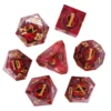 A Role Playing Dice Set Red Eye Liquid Core