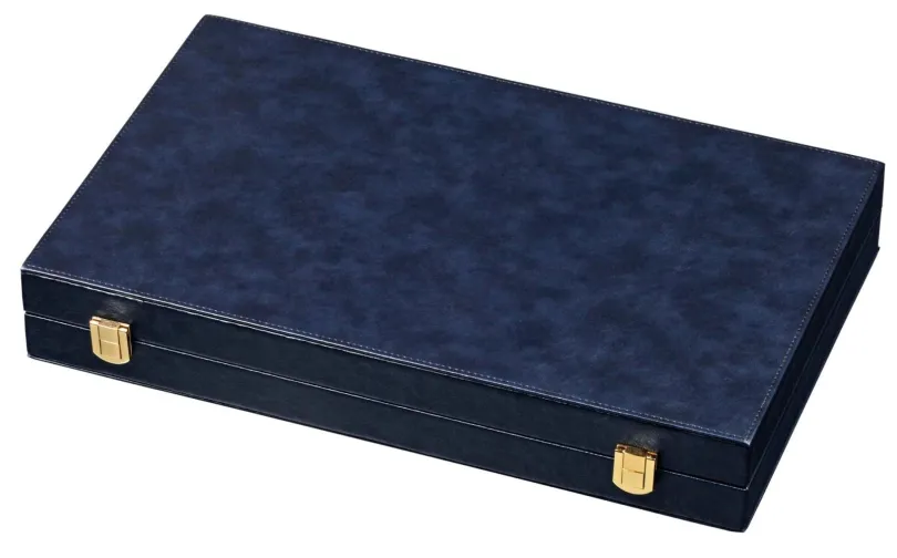 Backgammon Blue Medium Imitation Leather 1734 Philos
