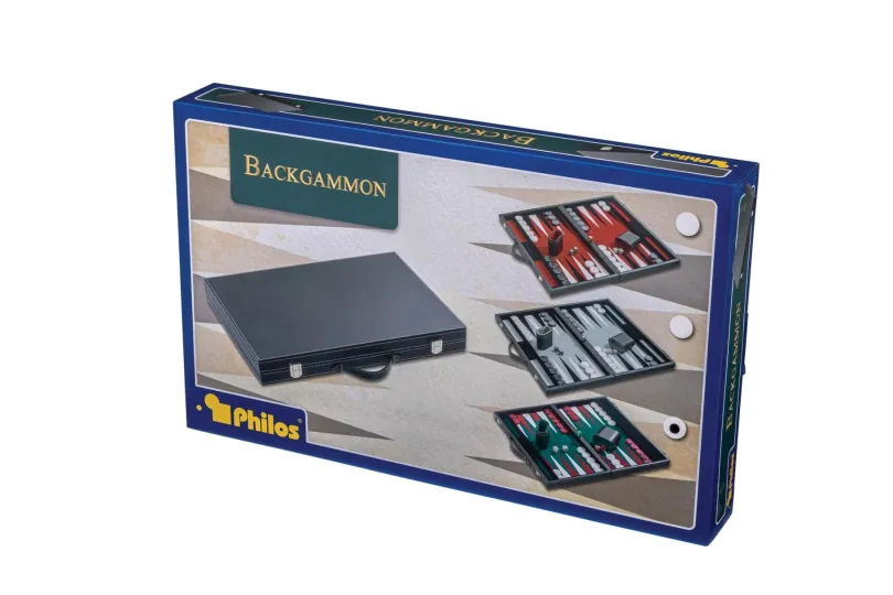 Backgammon Green Large Synthetic Leather 1722 Philos