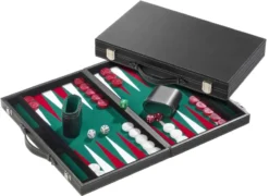 Backgammon Green Large Synthetic Leather 1722 Philos