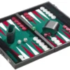 Backgammon Medium Green, imitation leather (1732)