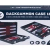 Backgammon 11 ", red/black/white stitched