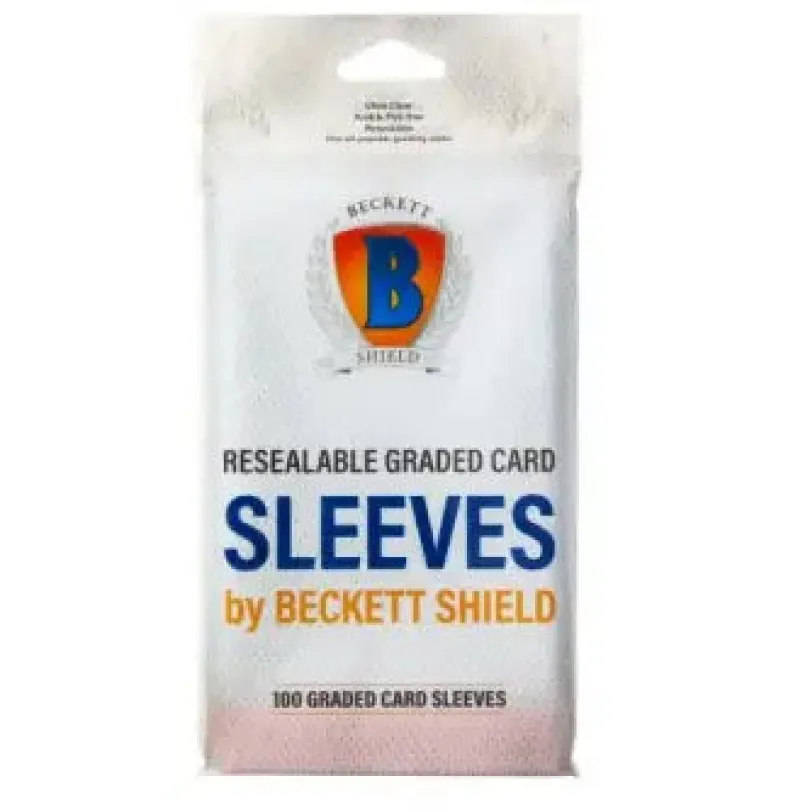 Beckett Shield Graded Card Sleeves (100 Sleeves)