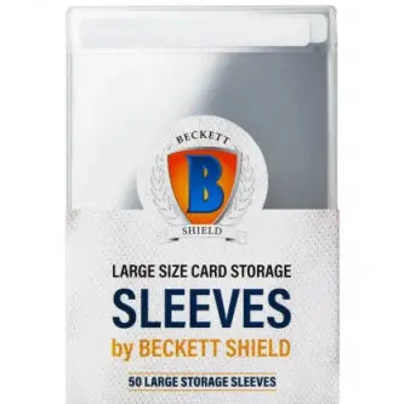 Beckett Shield Large Storage Sleeves (50 Sleeves)