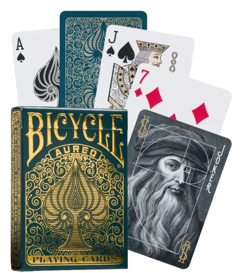 Bicycle Aureo green Playing Cards