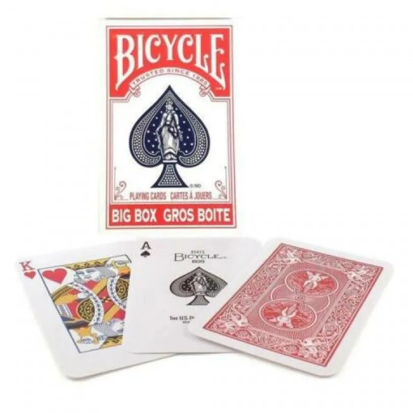 Bicycle Big Box cards red