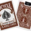 Bicycle Brown Rider Back cards
