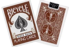 Bicycle Brown Rider Back cards