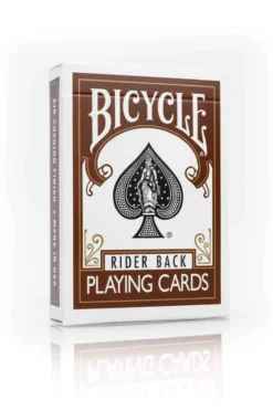 Bicycle Brown Rider Back cards