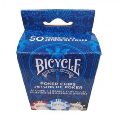 Bicycle Clay Poker Chips 50 Count 8 Gram