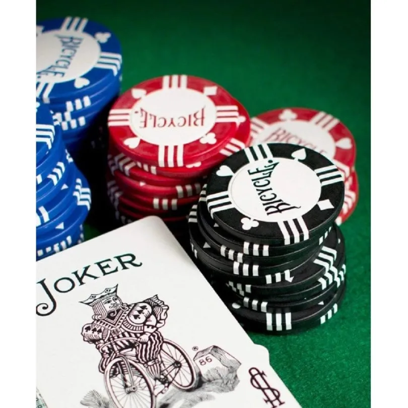 Bicycle Clay Poker Chips 50 Count 8 Gram