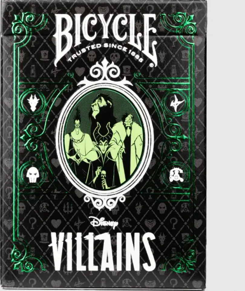 Bicycle Disney Villains Green Playing Cards Bicycle