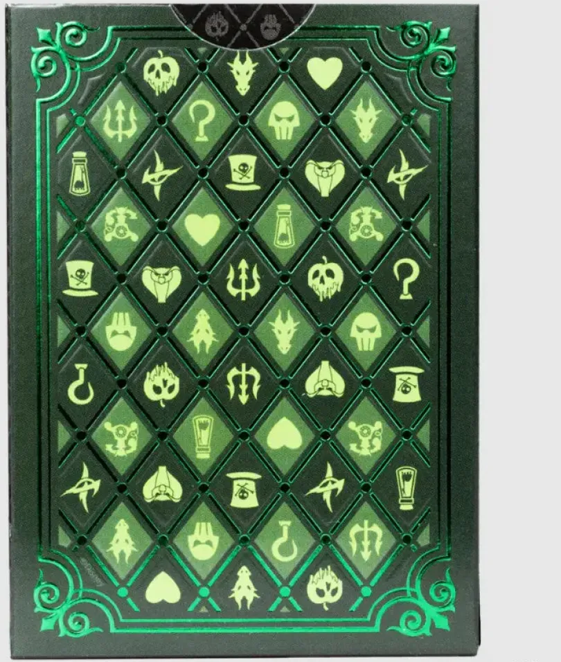 Bicycle Disney Villains Green Playing Cards Bicycle