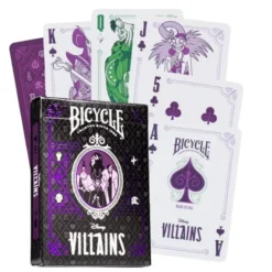 Bicycle Disney Villains Purple playing cards