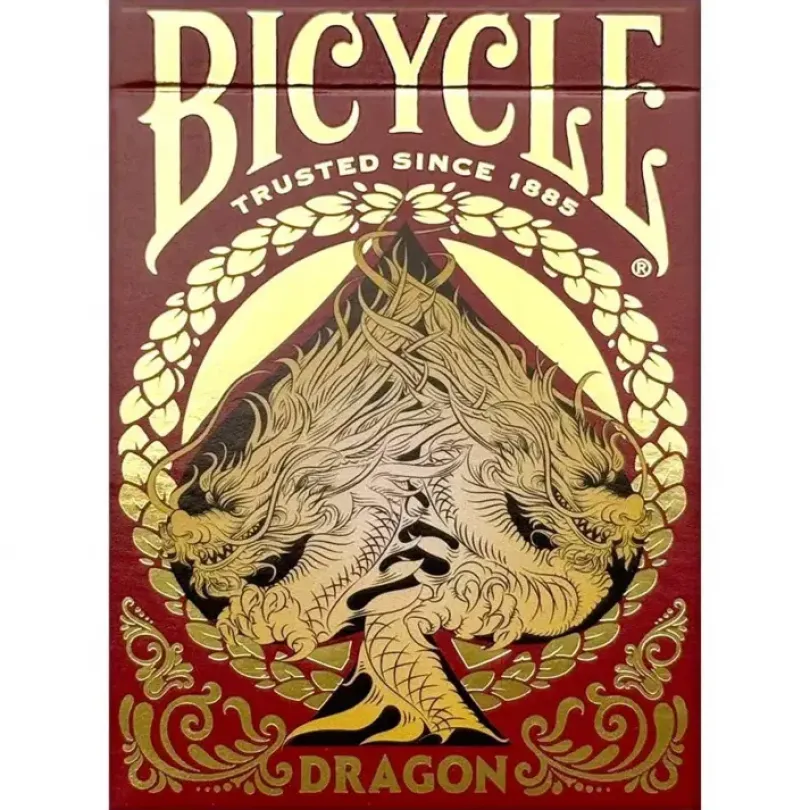 Bicycle Dragon Playing Cards Red