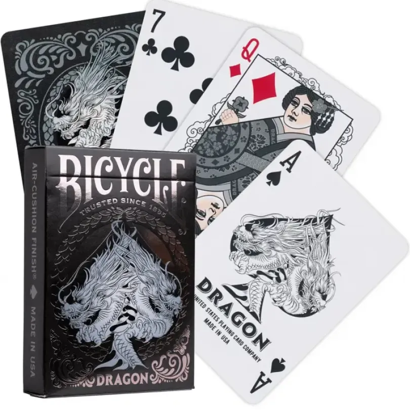 Bicycle Dragon playing cards (Black)