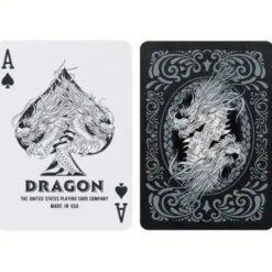 Bicycle Dragon playing cards (Black)