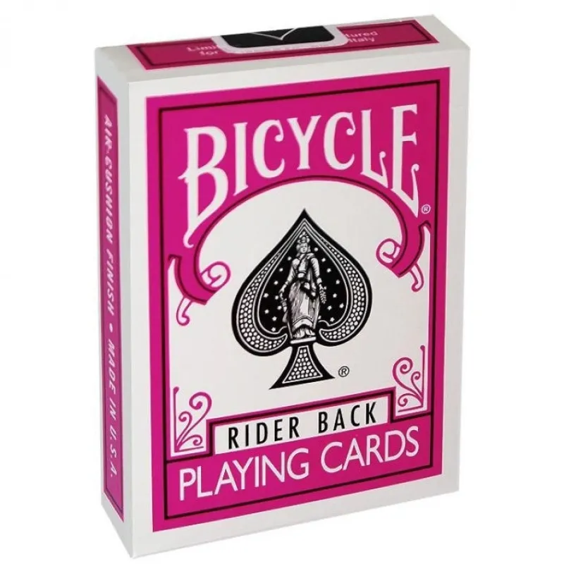 Bicycle Fuchsia Rider Back cards