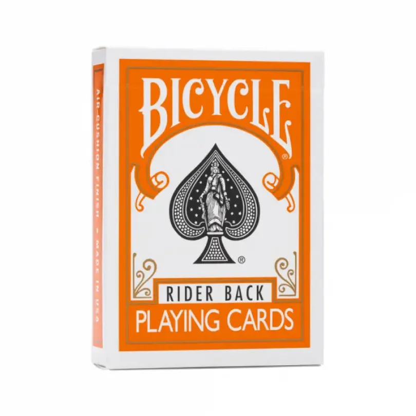 Bicycle Orange Rider Back cards