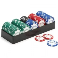 Bicycle 100 Poker Chip Set with Tray