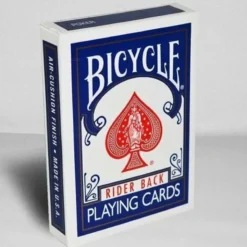Bicycle Rider Back 808 black seal playing cards blue or red