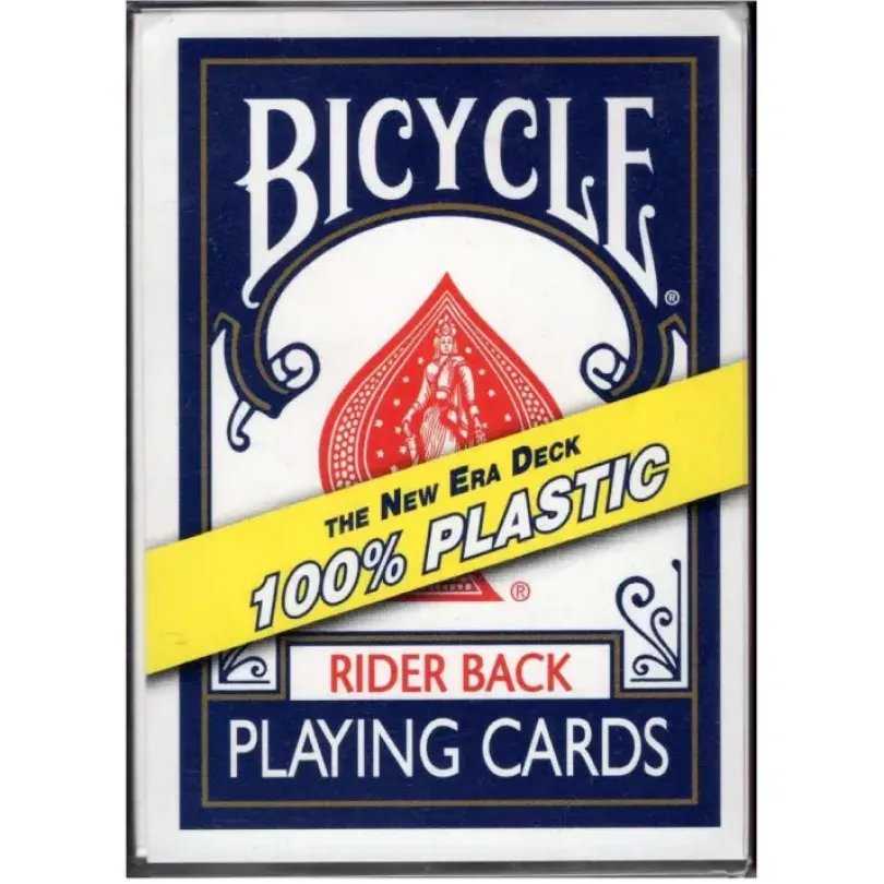 Bicycle Rider Back Plastic playing cards (Blue)