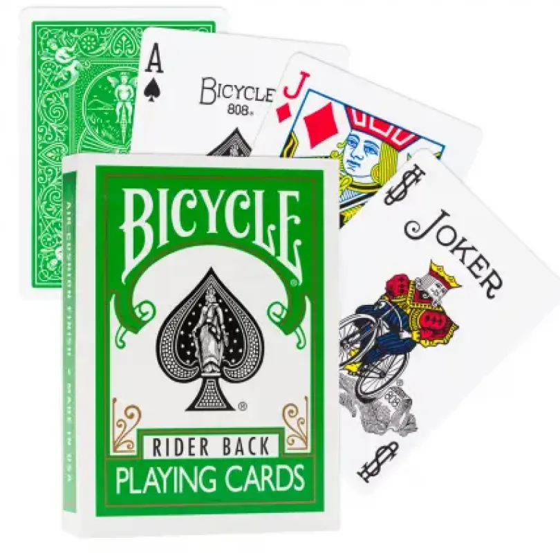 Bicycle Rider Back Playing Cards Green