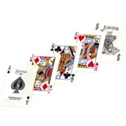 Bicycle Rider Standard Poker Cards Golden Frame Red Or Blue