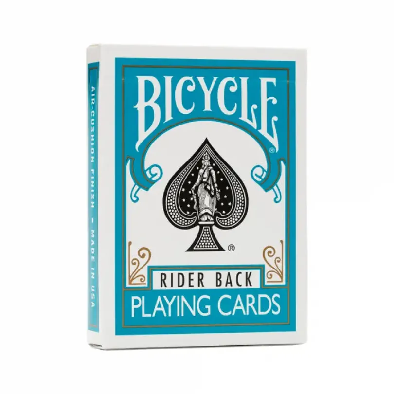 Bicycle Turquoise Rider Back playing cards