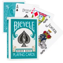 Bicycle Turquoise Rider Back playing cards
