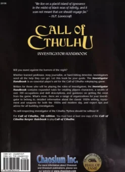 Call Of Cthulhu RPG: Investigator Handbook