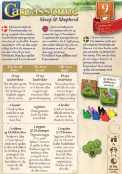 Carcassonne 3.0 - Expansion 9 Sheep & Shepherds (sv)