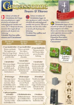 Carcassonne 30 Expansion 4 Towers Thieves Sv Carcassonne