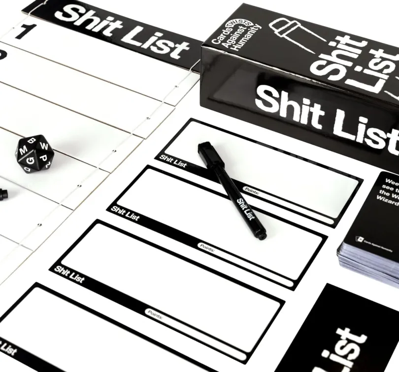 Cards Against Humanity Shit List Party Game