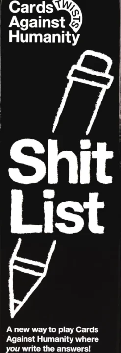 Cards Against Humanity Shit List Party Game