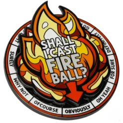 Casting Fireball Spinner Pin
