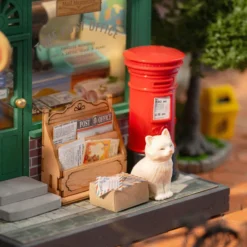 Century Post Office - DIY Miniature House, Bookshelf Decoration Kit - Rolife