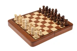 Chess Backgammon Checkers Set, travel, field18 mm, magnetic (2517)
