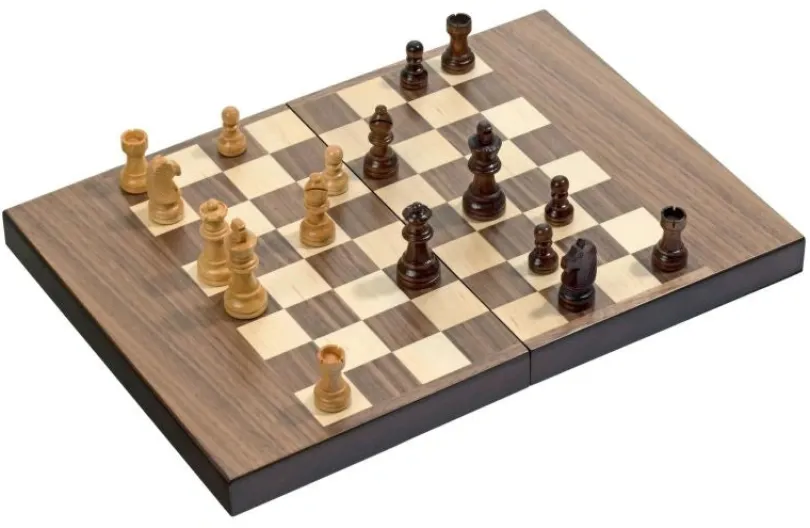 Chess Backgammon Checkers Set, field 32 mm, magnetic lock (2508)
